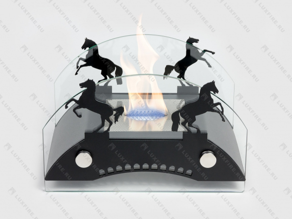 Настольный биокамин Lux Fire &amp;quot;Графский мост&amp;quot; S (черный)