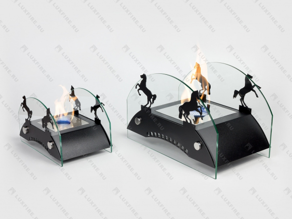 Настольный биокамин Lux Fire &amp;quot;Графский мост&amp;quot; S (черный)