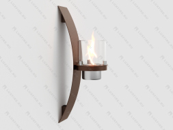 Настенный биокамин Lux Fire &amp;quot;Олимпус D&amp;quot; (коричневый)