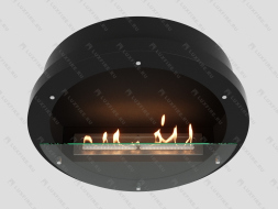 Настенный биокамин Lux Fire "Иллюзион 800 Н" S (черный)