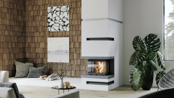 Топка DEFRO HOME INTRA XSM C, 8 кВт, 586/477/337мм, трехсторонний